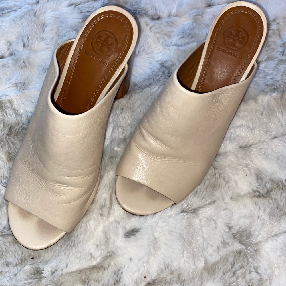 Tory Burch Ivory Raya Mule 9.5